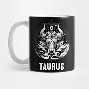 Monochrome Taurus Artistic Mug
